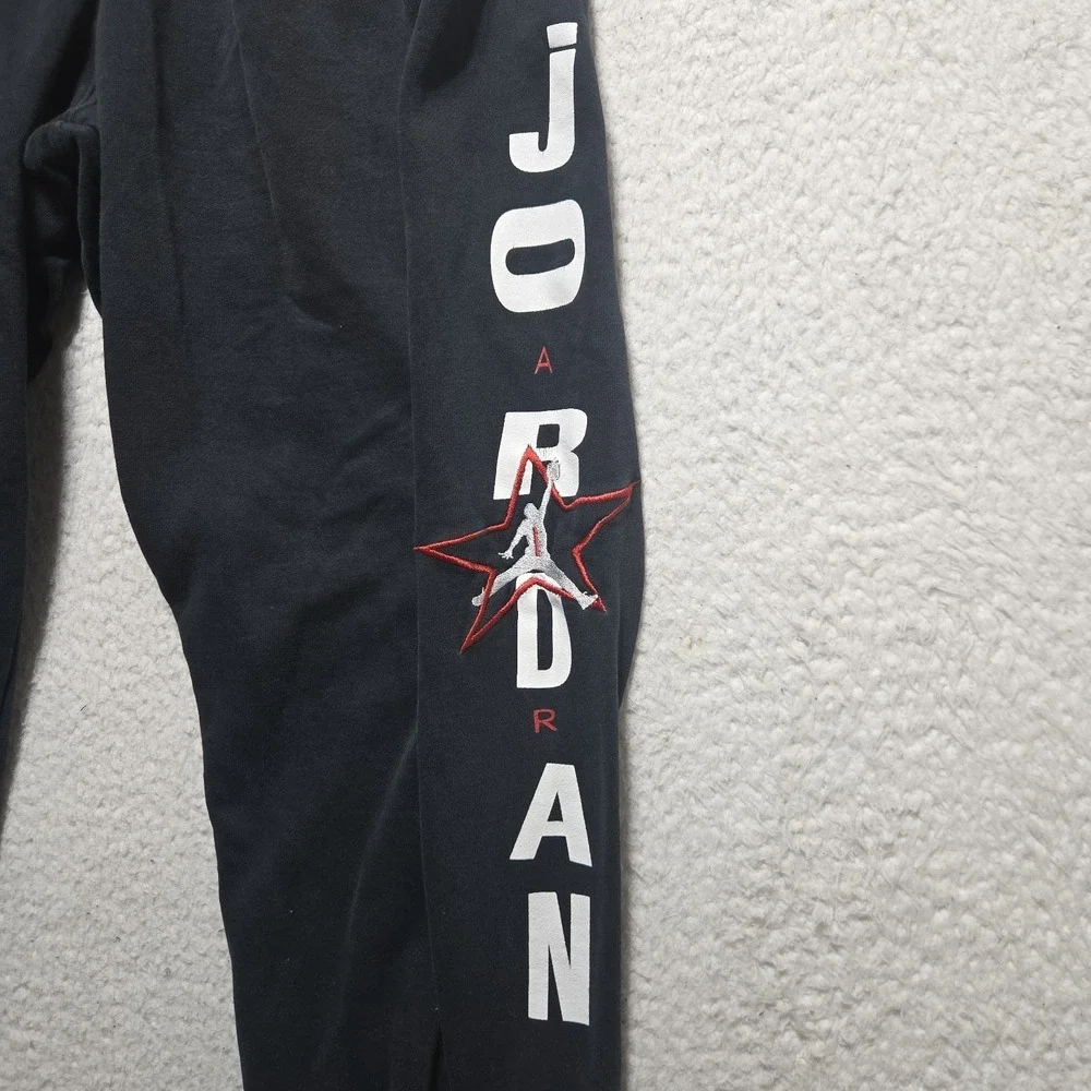 Jordan Jumpman Fleece Joggers Tapered Sweatpants Men's Size Medium Faded Black